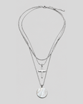 Eterna Cross Layered Necklace