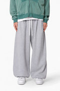 Grey Wide-Leg Sweatpants