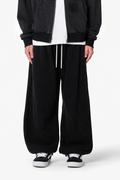 Black Wide-Leg Sweatpants