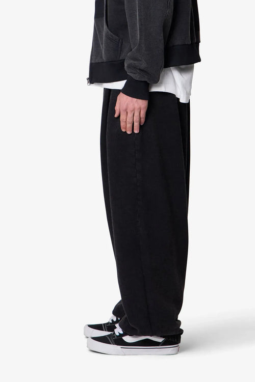 Black Wide-Leg Sweatpants