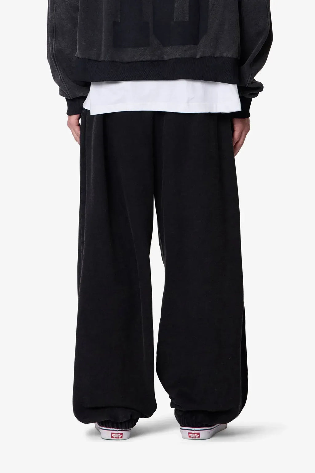 Black Wide-Leg Sweatpants