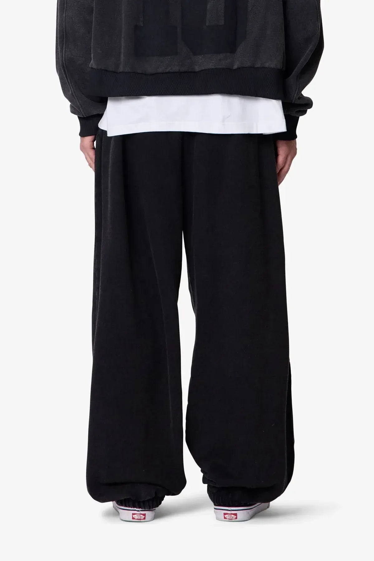 Black Wide-Leg Sweatpants